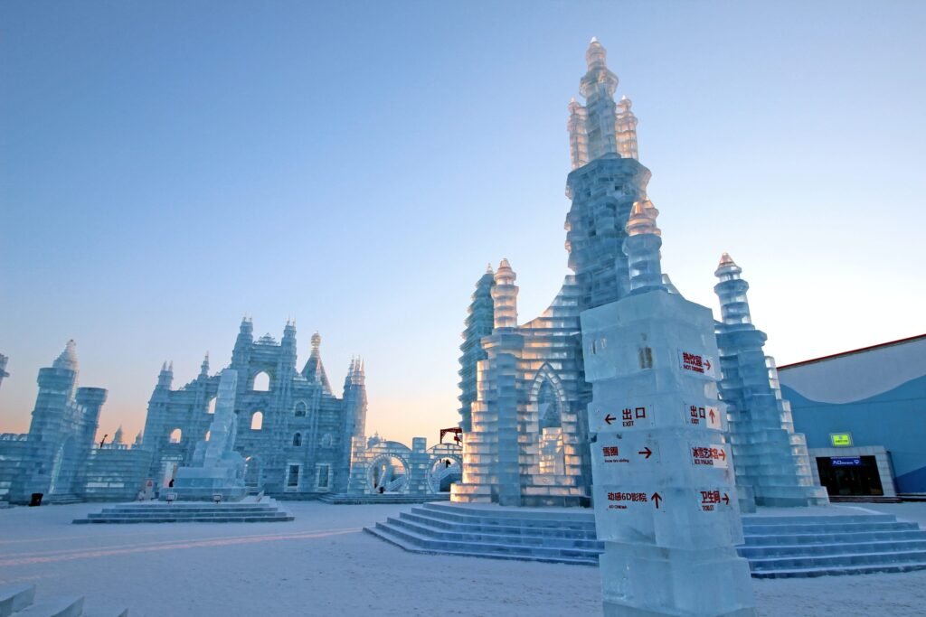 Así es el sorprendente parque de hielo en Harbin, China