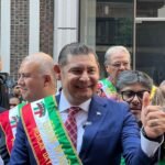 Así celebró el gobernador electo Alejandro Armenta el Grito de Independencia en Nueva York