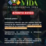 Festival de la Luz y de la Vida cancelado por manifestación