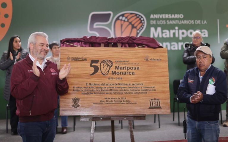 Michoacán celebra 50 años del descubrimiento de santuarios de la Mariposa Monarca